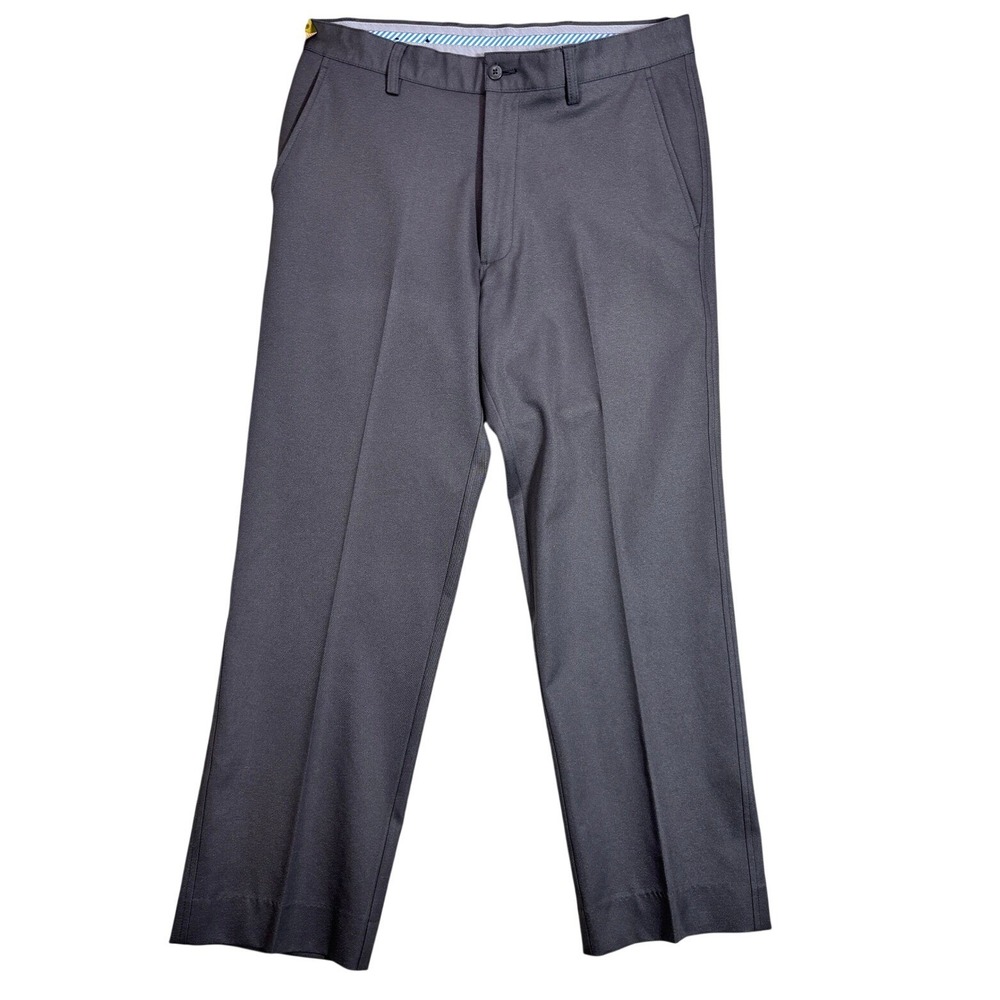 FootJoy Mens Performance Golf Pants Charcoal Gray Stretch W33 L32 FJ Logo 919